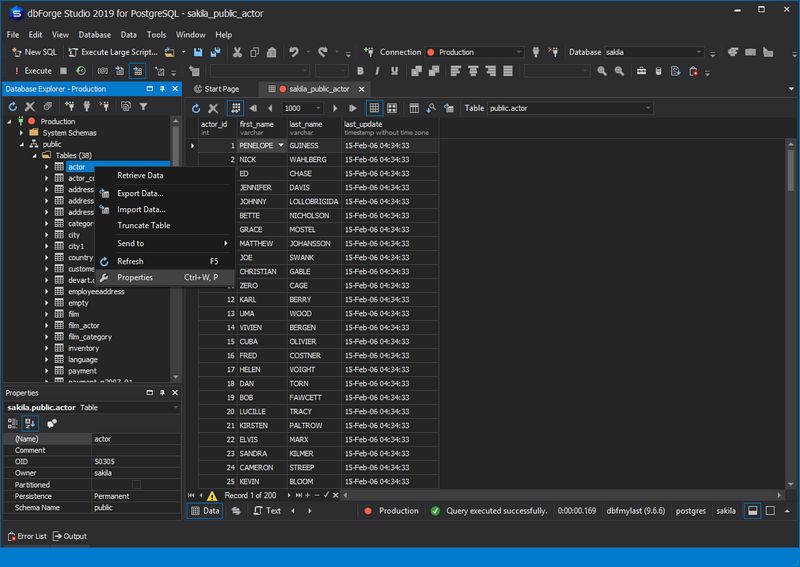 dbForge Studio for PostgreSQL 2 dbForge Studio for PostgreSQL 2