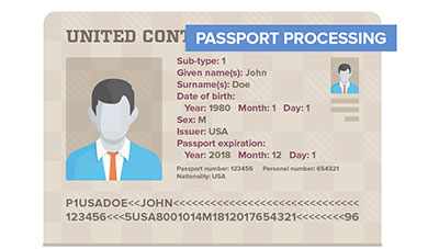 passport recognition and processing