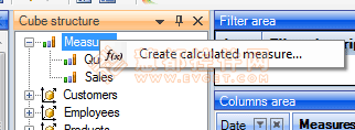 RadarCube ASP.NET OLAP计算方法详解-BI项目开发